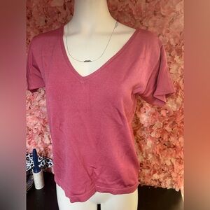 Linda Allard Ellen Tracy Bright Pink XL Blouse NWT